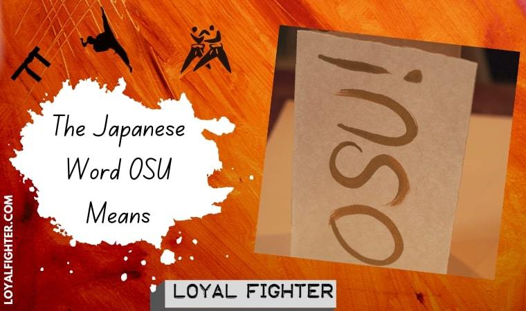 The Japanese Word OSU Means